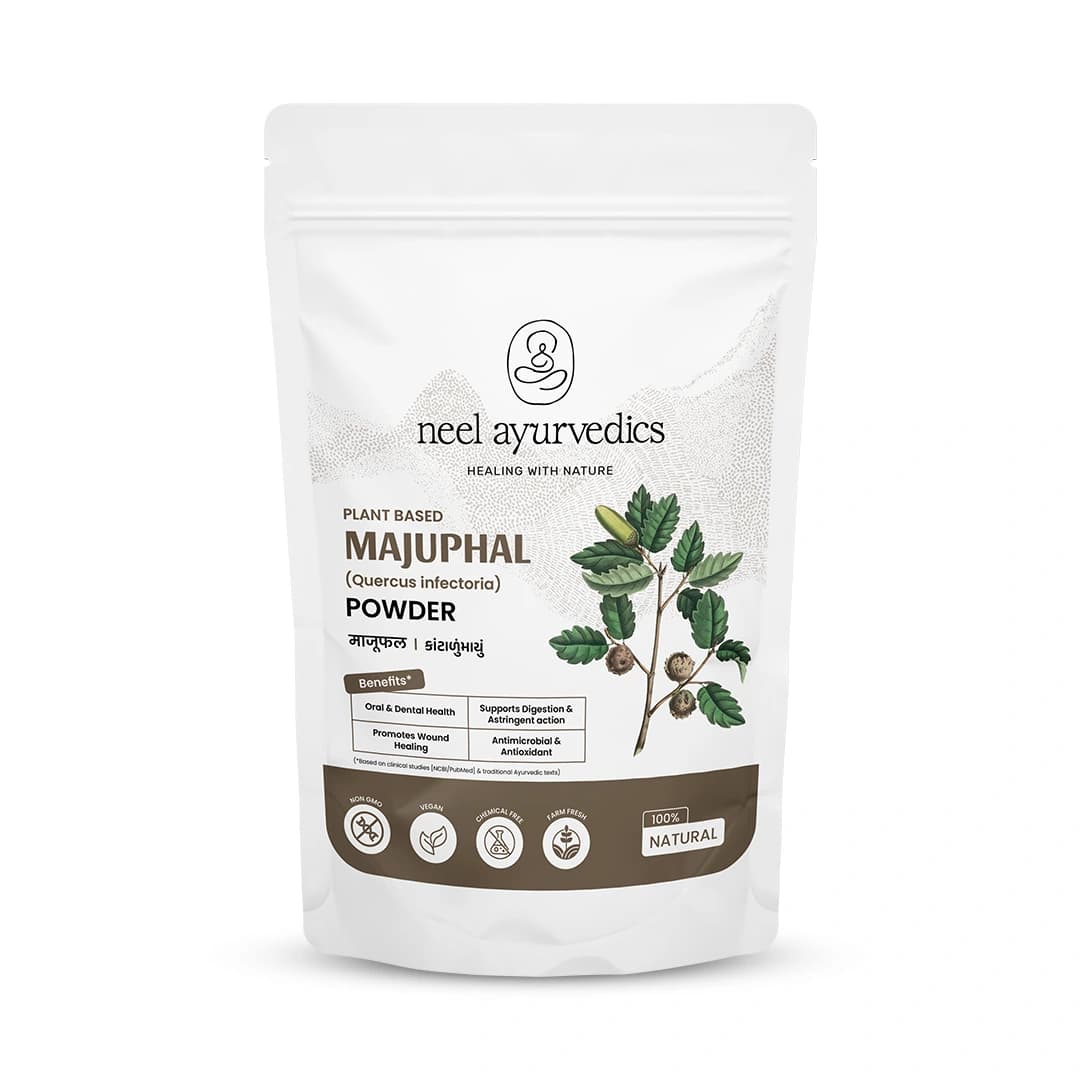 Neel Ayurvedics Katalu Mayu (Majuphal) / Quercus infectoria in polvere - 100 GM
