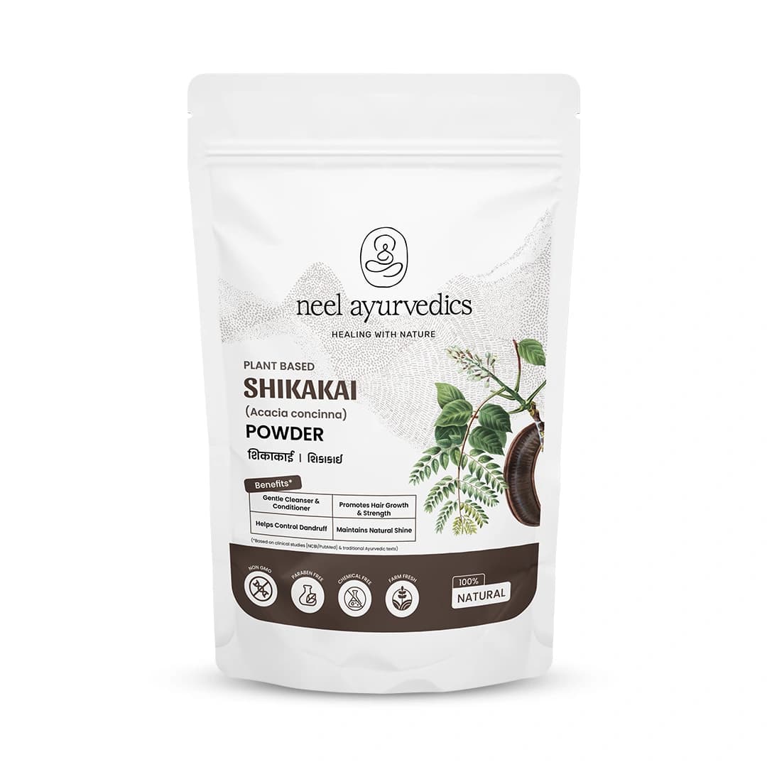 Neel Ayurvedics Shikakai / Acacia concinna in polvere - Balsamo naturale - 100 GM