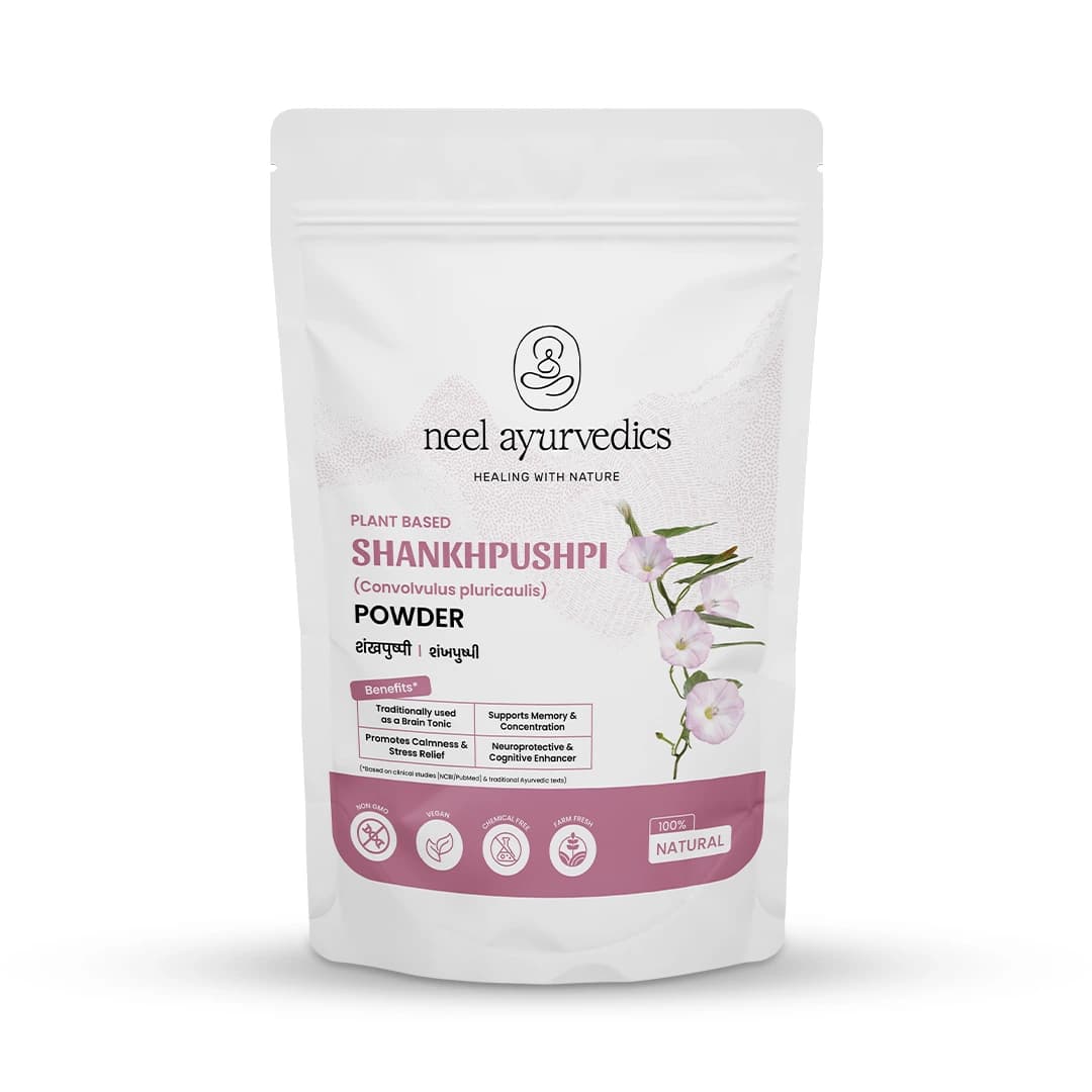 Neel Ayurvedics Shankhpushpi / Shankhini / Convolvulus prostratus in polvere - 100 GM