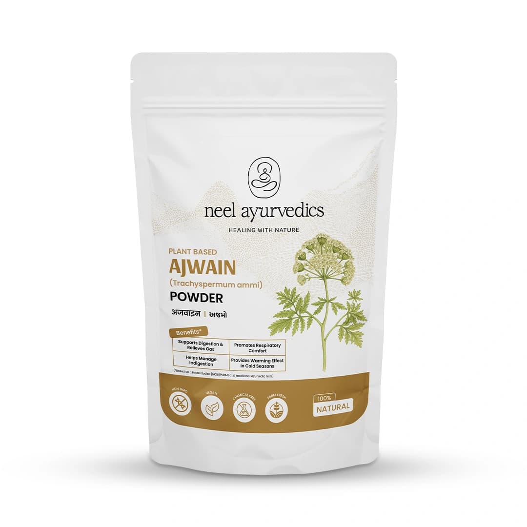 Neel Ayurvedics Ajwain (Trachyspermum ammi) in polvere | Semi di carambola | Ottimo per la digestione - 100 GM