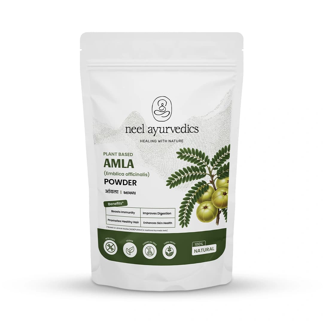 Neel Ayurvedics Amla (Emblica officinalis) in polvere | Fonte naturale di Vitamina C | Aiuta a rafforzare l immunit - 100 GM