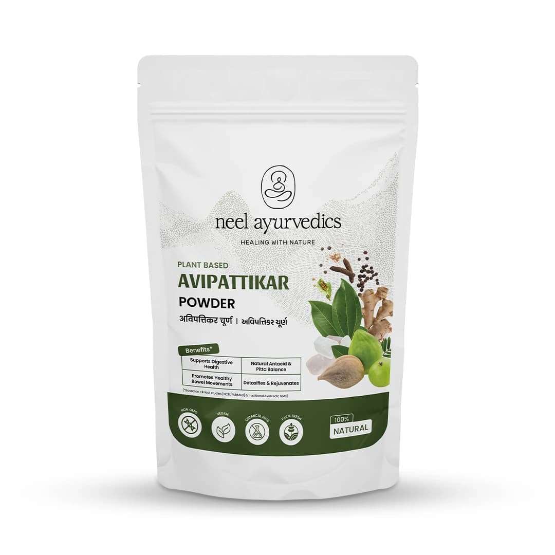 Neel Ayurvedics Polvere di Avipattikar | Avipattikar Churna | Ideale per acidit - indigestione e gastrite - 100 GM