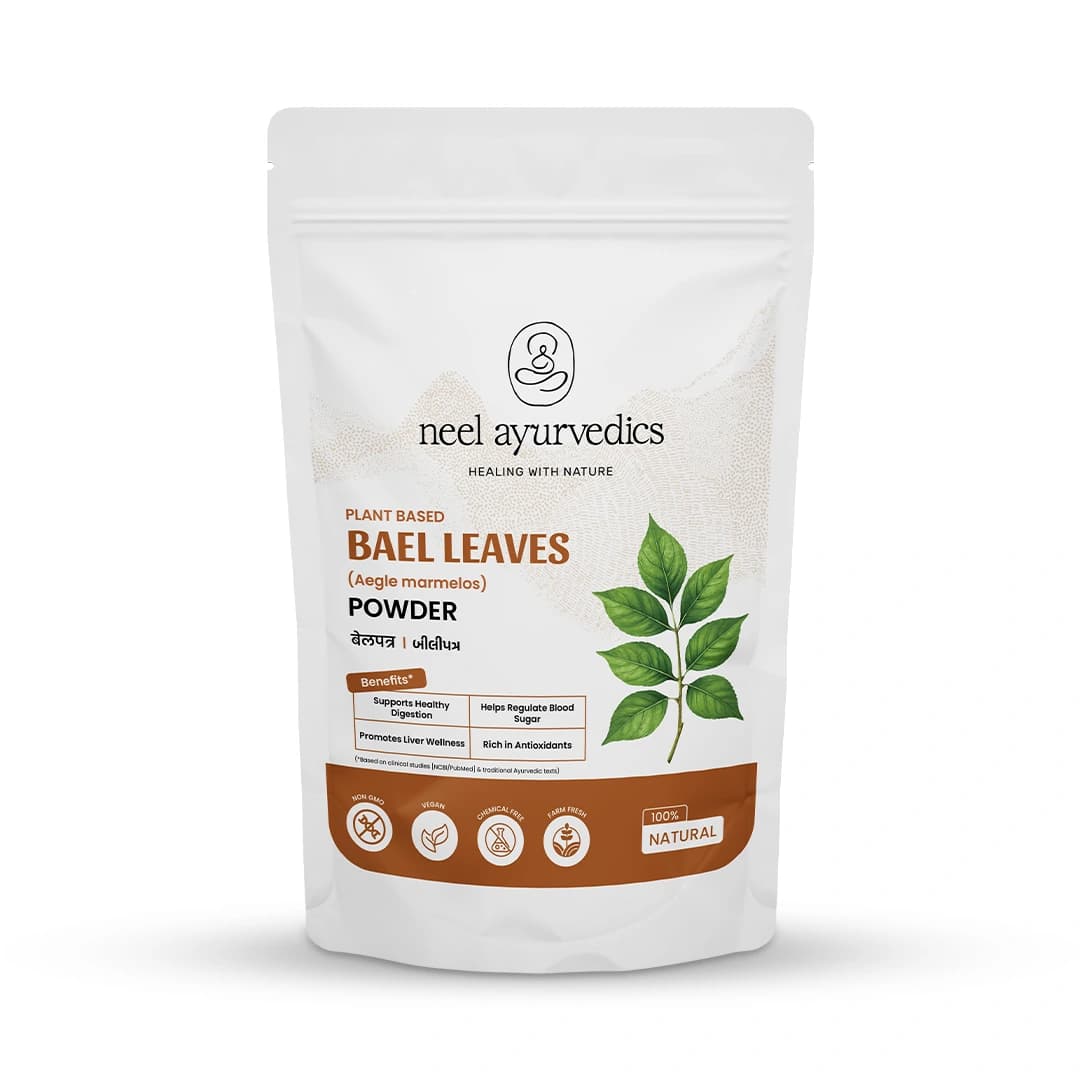 Neel Ayurvedics Bael Patta / Bael Patra / Bilwa Leaf in polvere - 100 GM