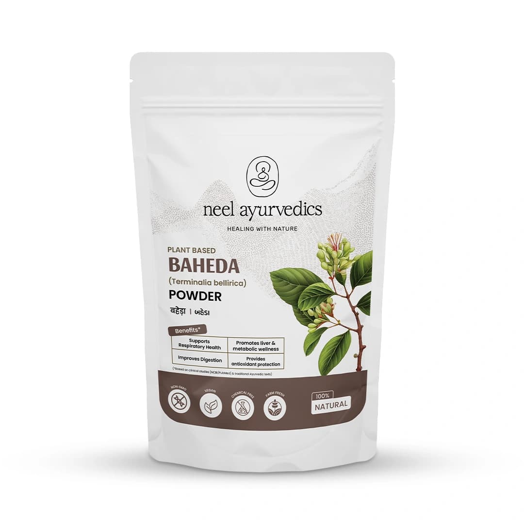 Neel Ayurvedics Baheda (Terminalia bellirica) in polvere - 100 GM
