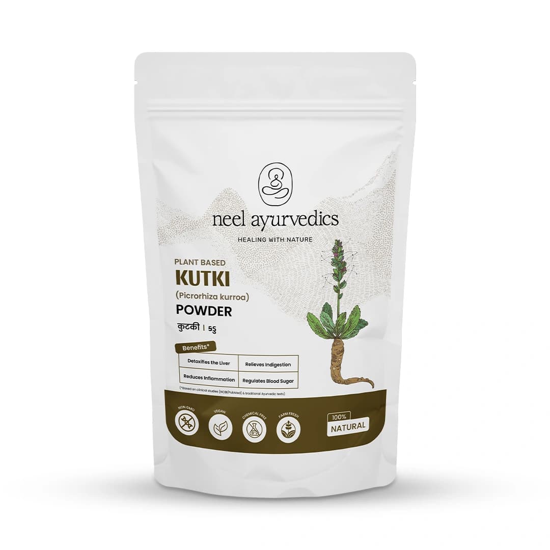Neel Ayurvedics Kutki / Katuki (Picrorhiza kurroa) / Kadu in polvere - 100 GM