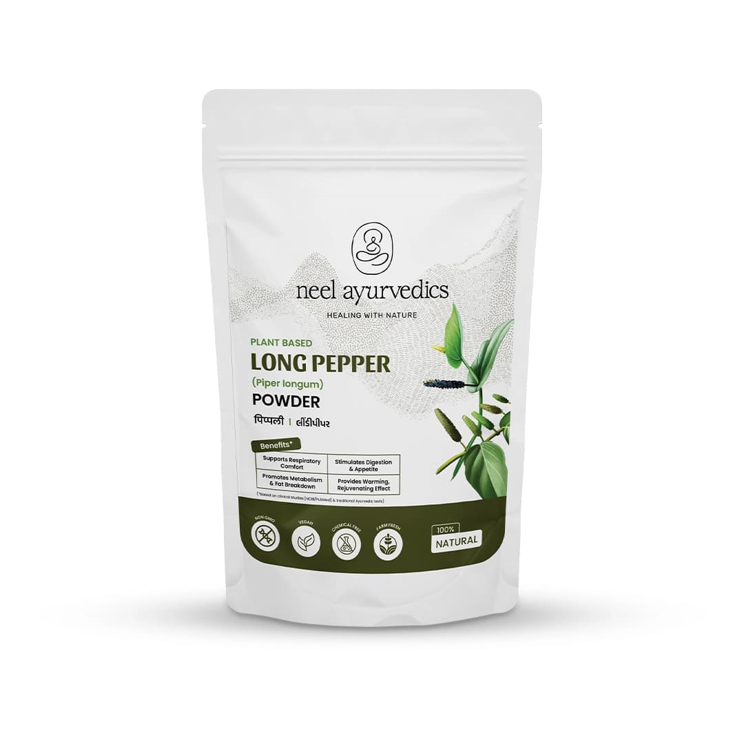 Neel Ayurvedics Lindi Pipal (Piper longum) in polvere - 100 GM