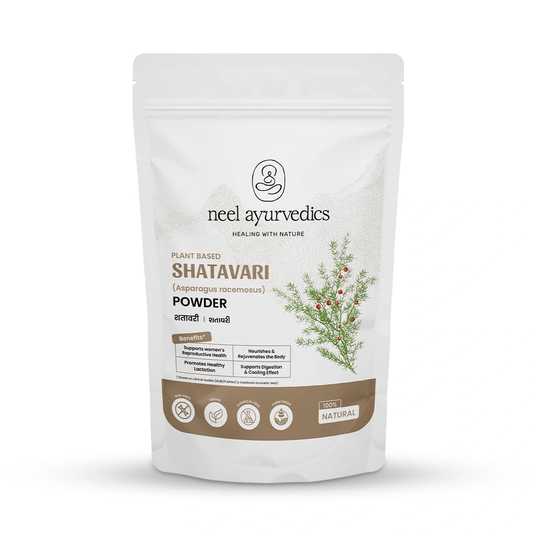 Neel Ayurvedics Shatavari / Asparagus racemosus in polvere - Per la salute e il benessere femminile - 100 GM