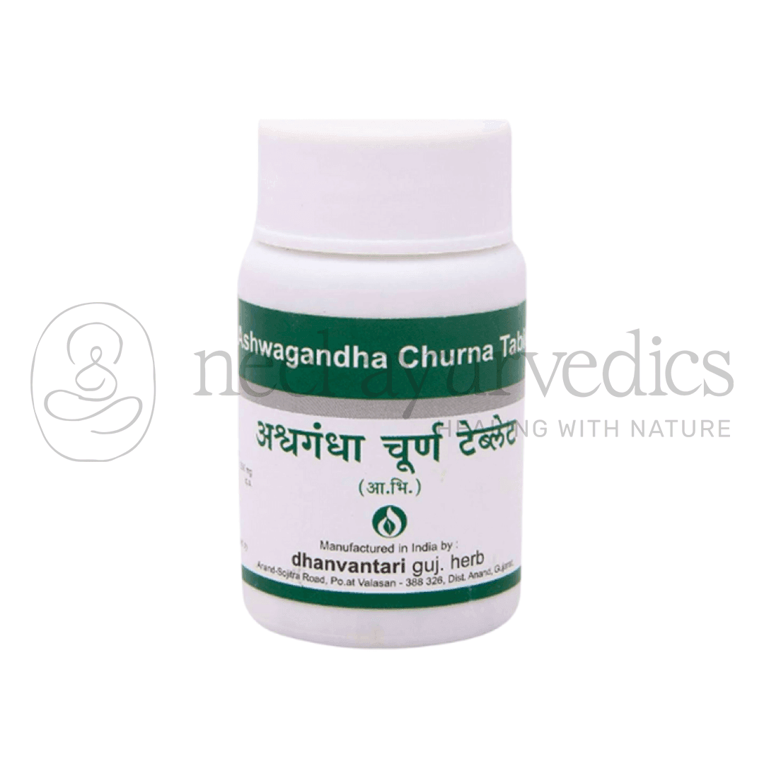 Dhanvantari Ashwagandha Churna Compressa/Grammi - 120 Tab