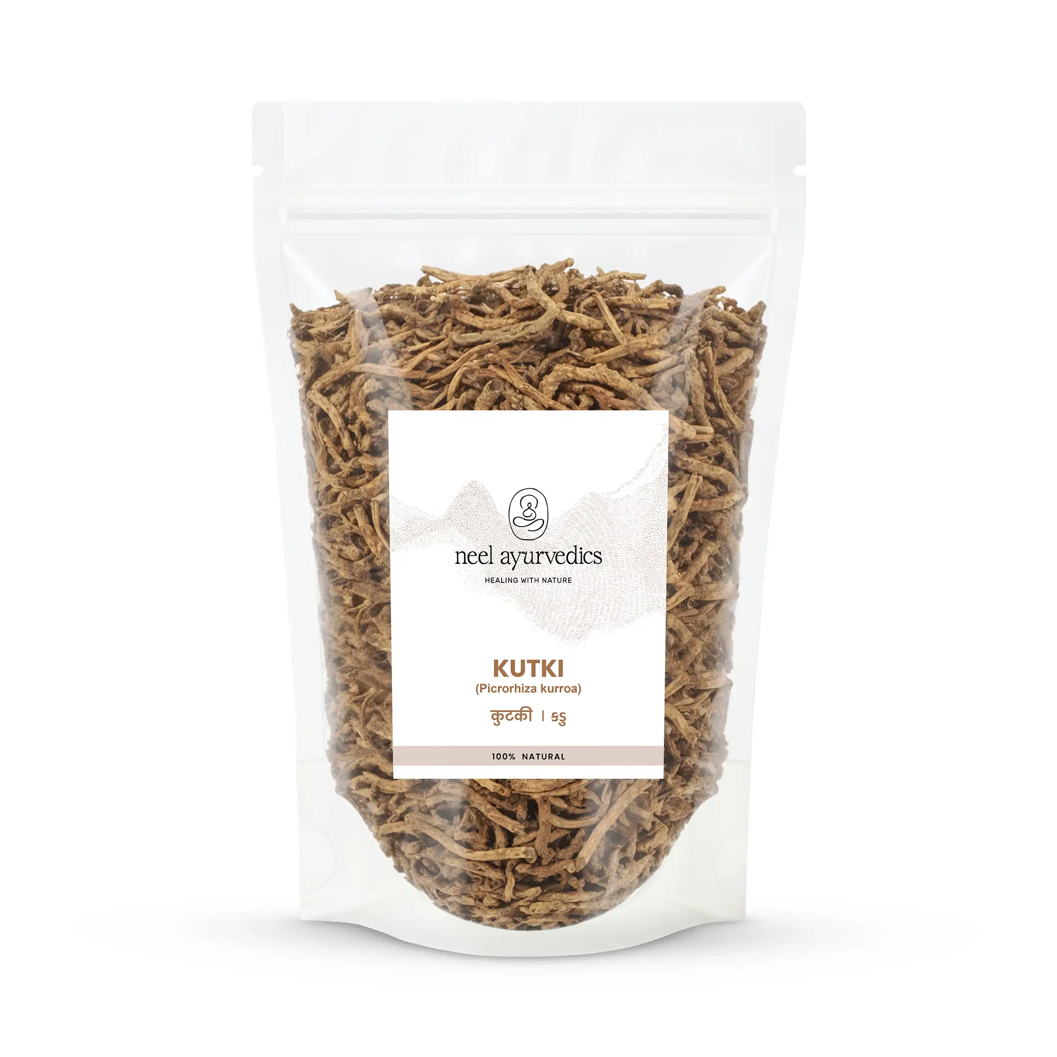 Neel Ayurvedics Kutki | Radice di Katuki | Picrorhiza Kurroa | Depurativa epatica - 100 GM