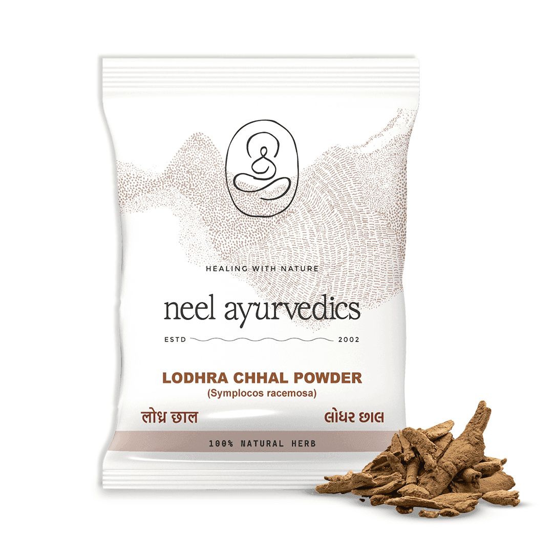 Neel Ayurvedics Lodhra Chhal / Corteccia di Lodhra (Symplocos racemosa) in polvere - 100 GM