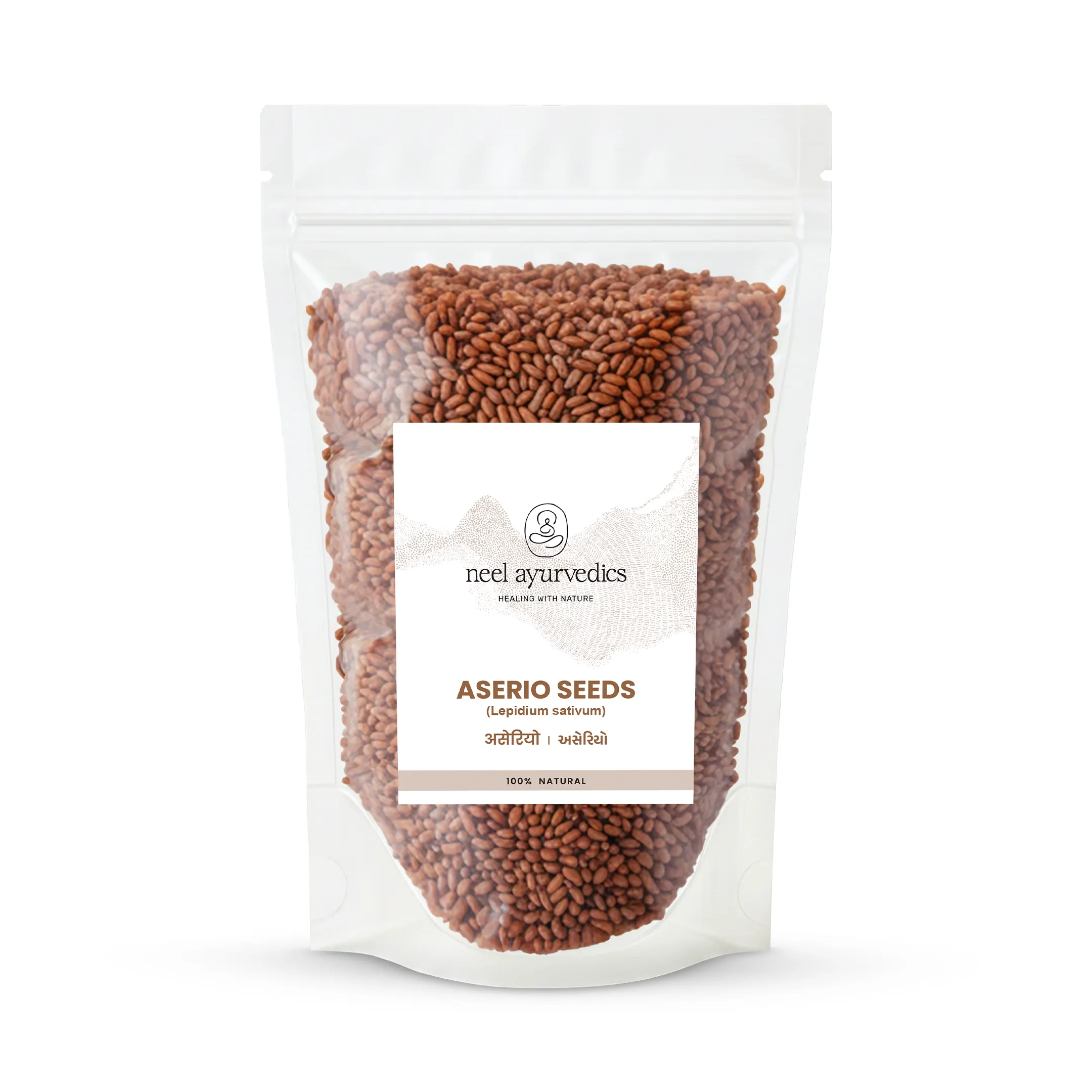 Neel Ayurvedics Aserio Seeds | Semi di Asaliya | Chandrashura Beej | Aliv | Halim | Garden Cress Seeds - 250 GM