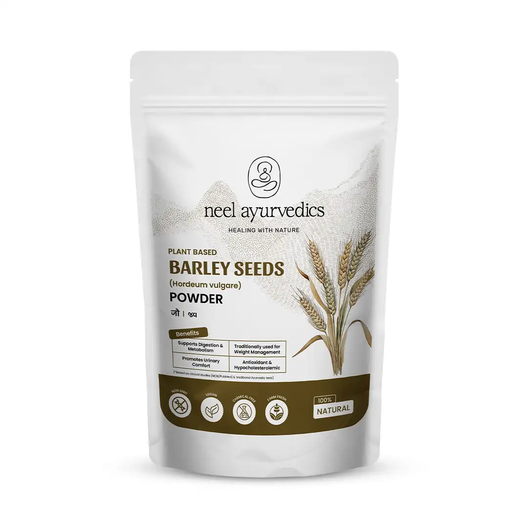 Neel Ayurvedics Jau / Farina d'orzo / Semi d?orzo / Jau Atta in polvere - 100 GM