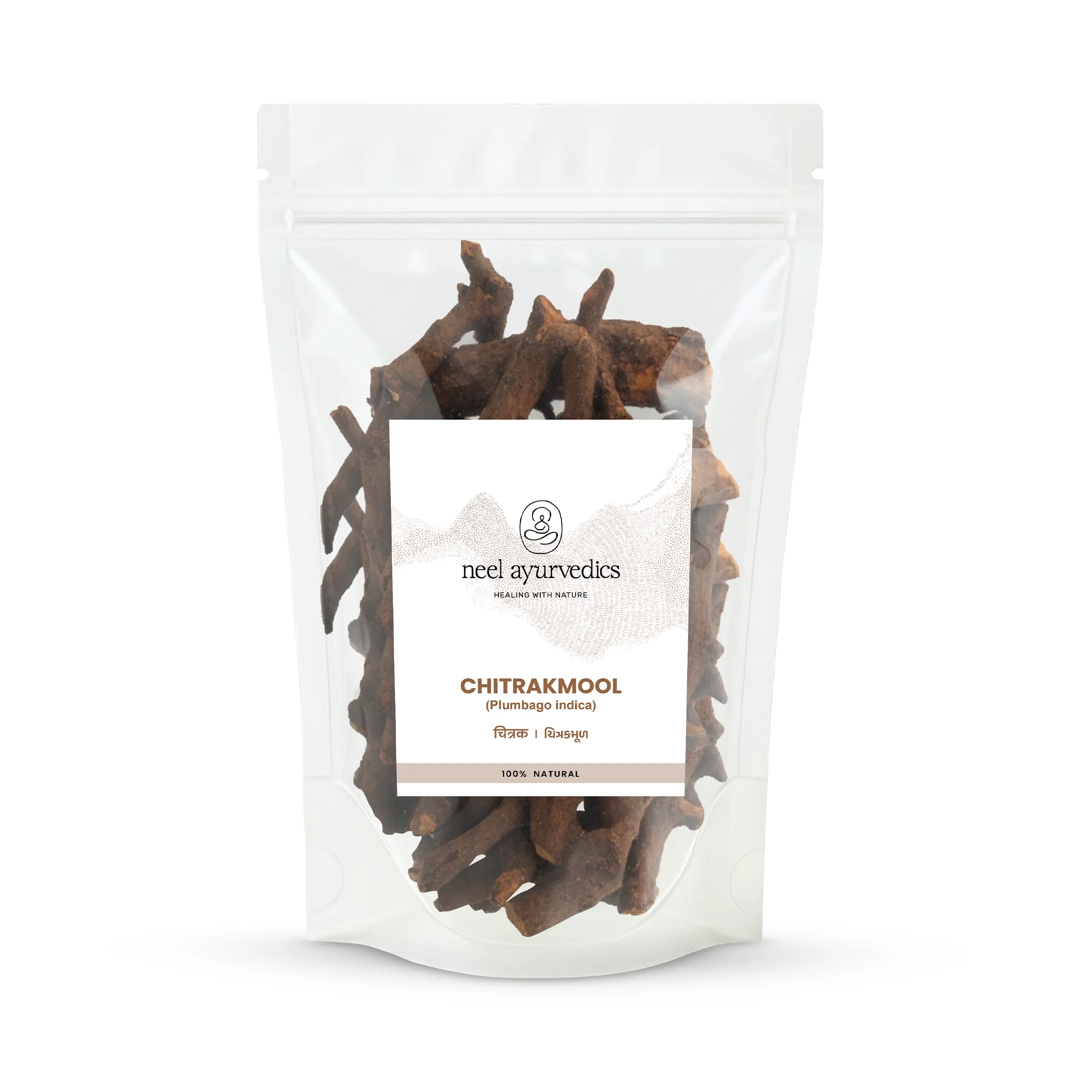 Neel Ayurvedics Chitrakmool | Radici di Chitrak | Plumbago Zeylanica / Indica - 500 GM
