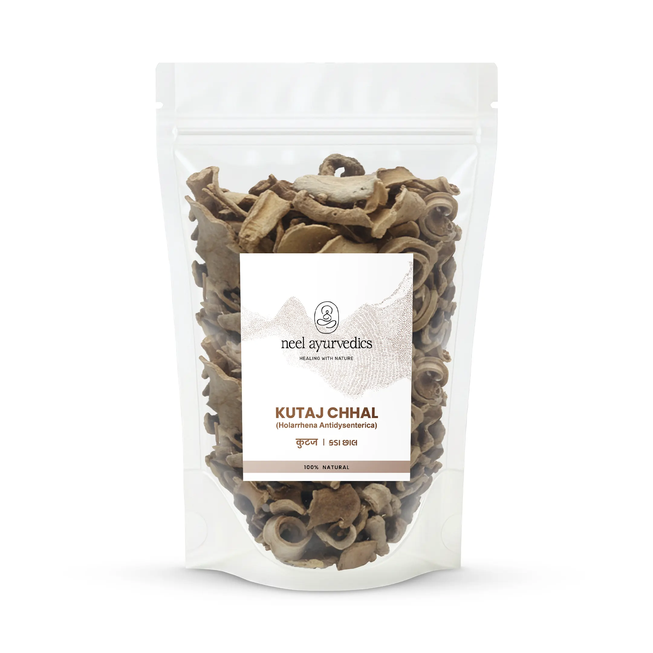 Neel Ayurvedics Corteccia di Kuda | Holarrhena Antidysenterica | Utile per disturbi intestinali - 100 GM