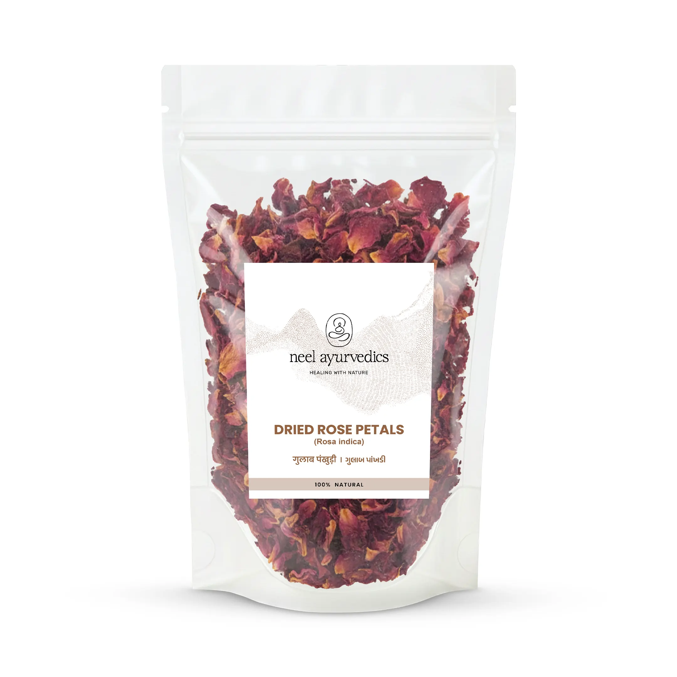 Neel Ayurvedics Petali di Rosa Essiccati | Gulab Patti | Rosa Gallica - 250 GM