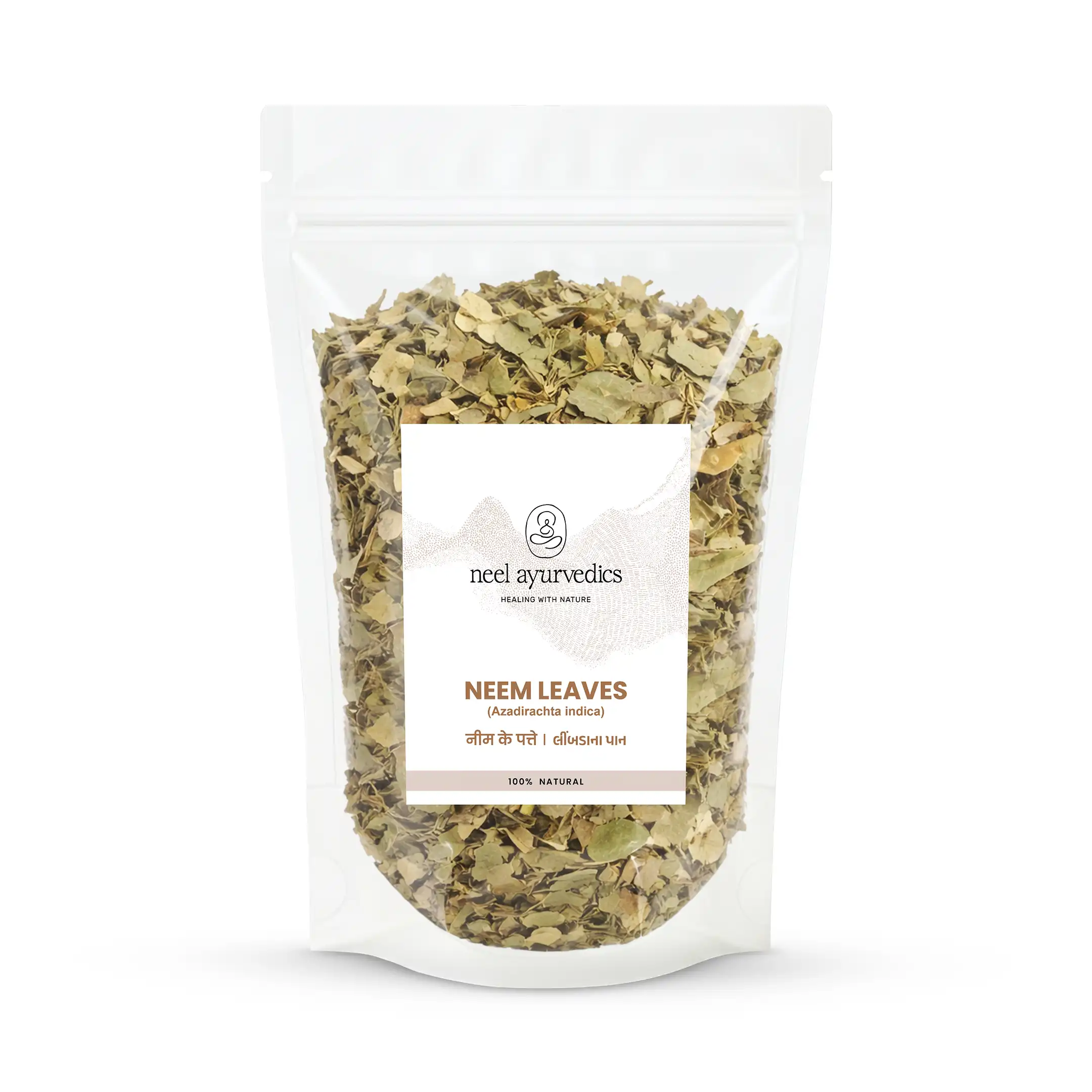 Neel Ayurvedics Neem Leaves | Foglie di Neem | Azadirachta indica - Purificante naturale - 250 GM