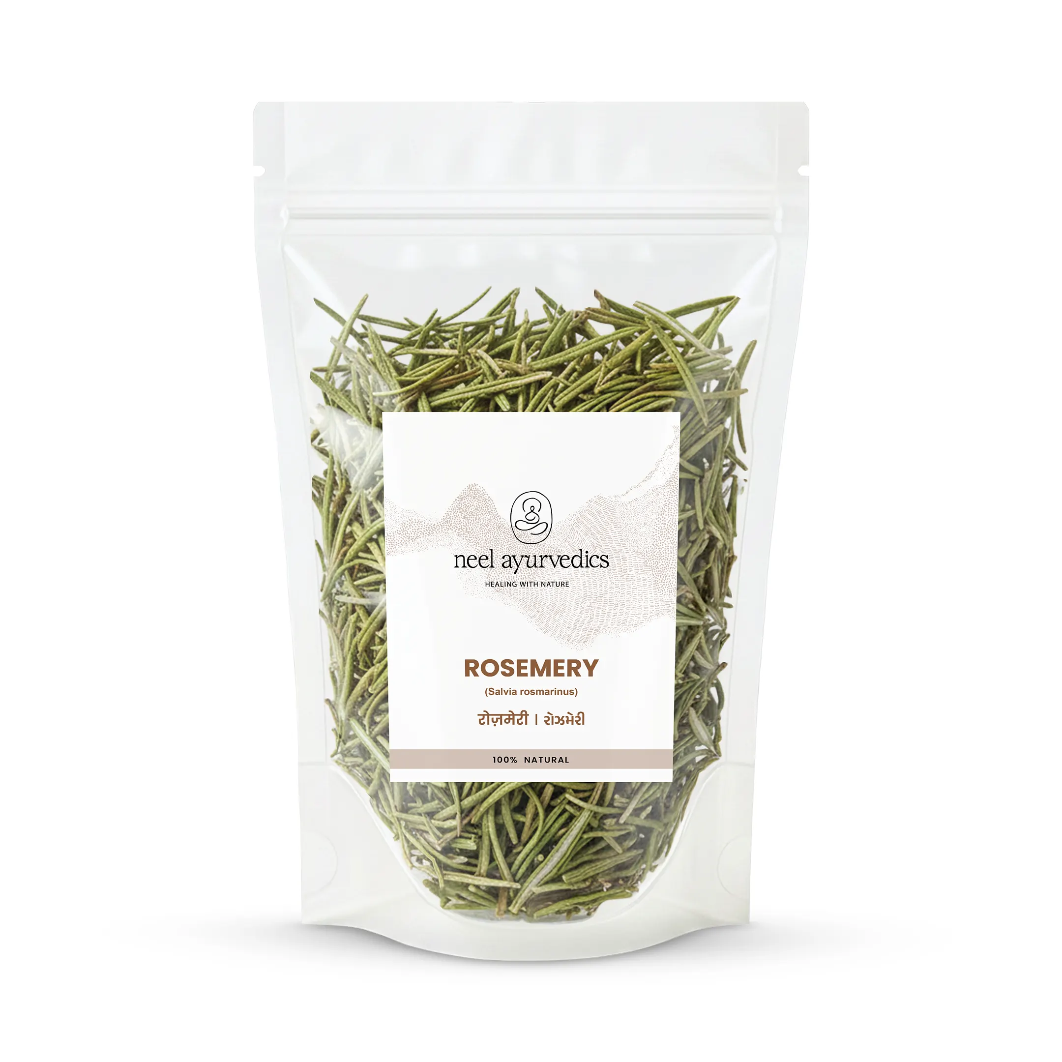 Neel Ayurvedics Rosemary Leaves | Foglie di Rosmarino - Per la memoria e la digestione - 100 GM