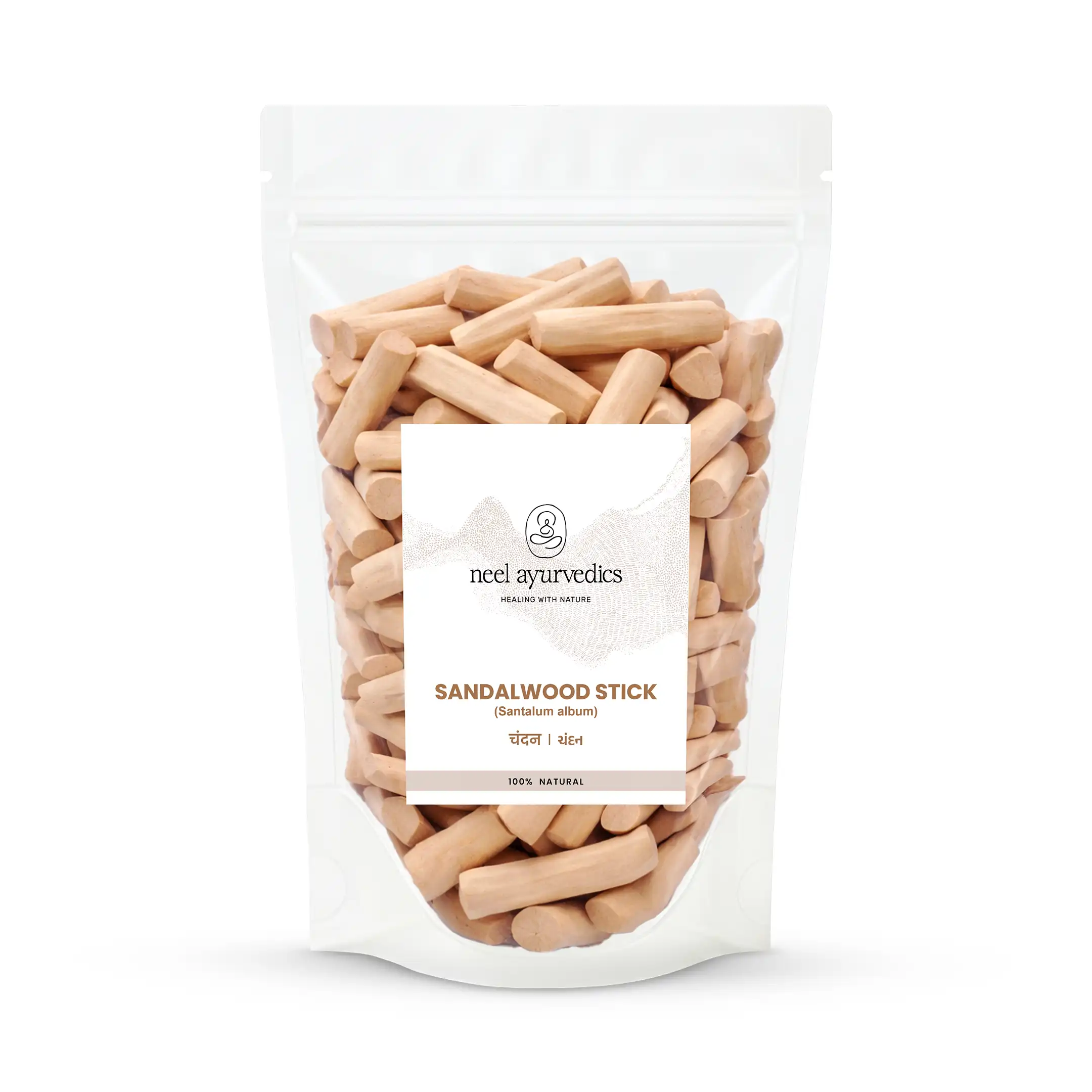 Neel Ayurvedics Sandalwood Stick | Legno di Sandalo | Santalum album | Aromaterapia e cura della pelle - 1 Stick
