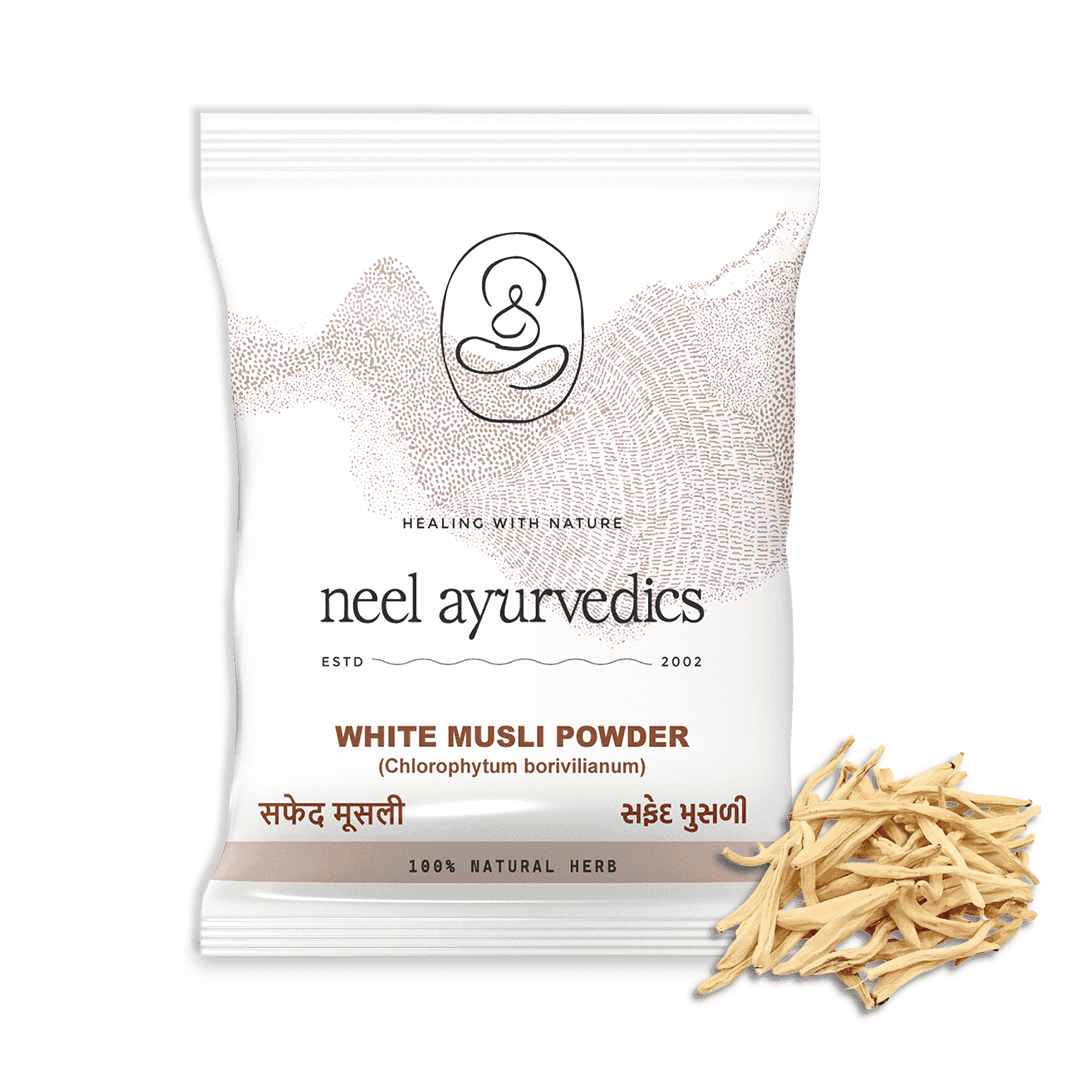 Neel Ayurvedics Musli Bianca / Chlorophytum borivilianum in polvere - 100 GM