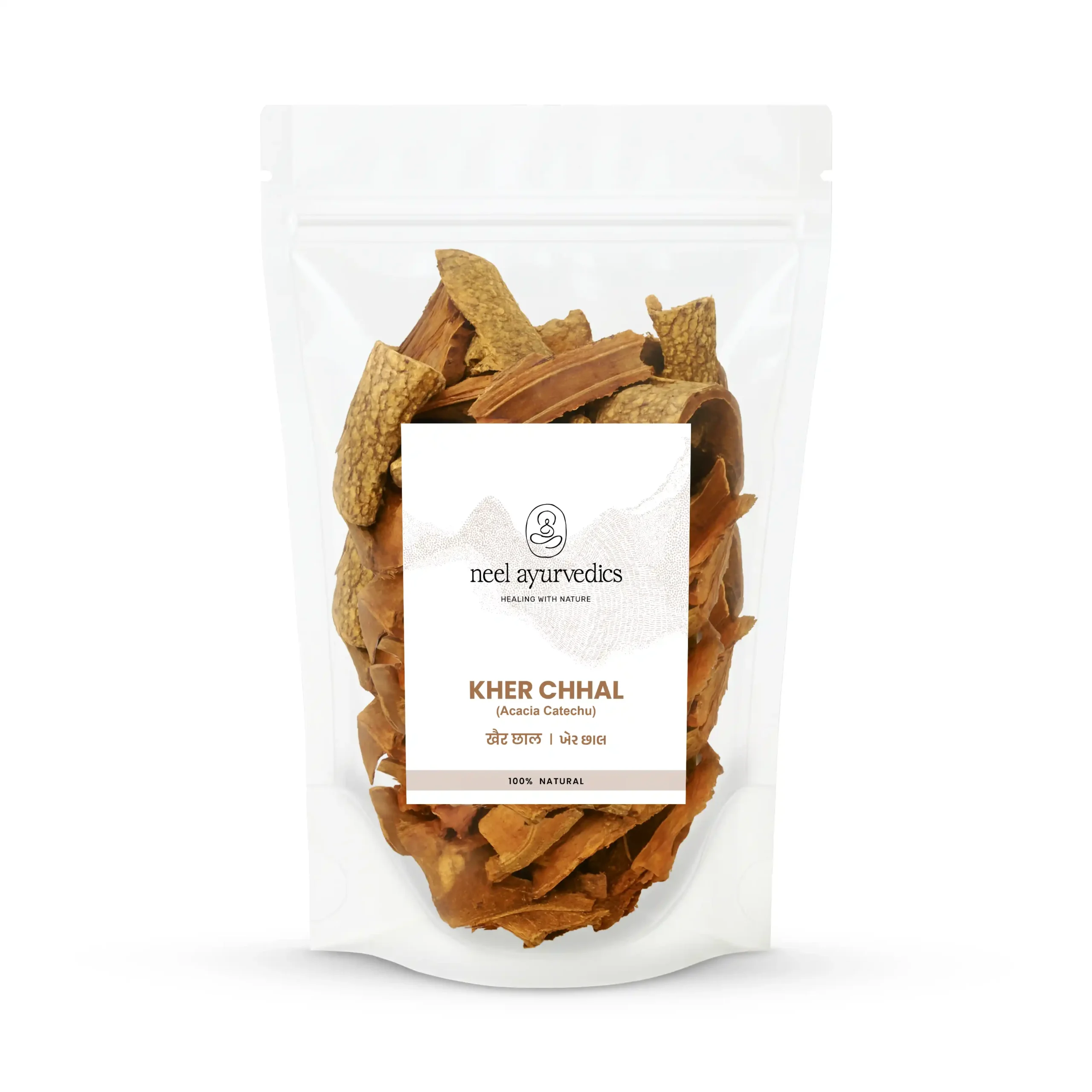 Neel Ayurvedics Kher Chhal | Corteccia di Khadira | Acacia Catechu - 250 GM