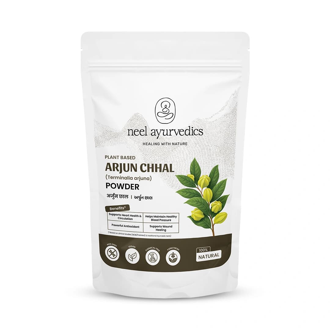 Neel Ayurvedics Arjun Chhal (Terminalia Arjuna) in polvere | Ottimo per il cuore - 100 GM
