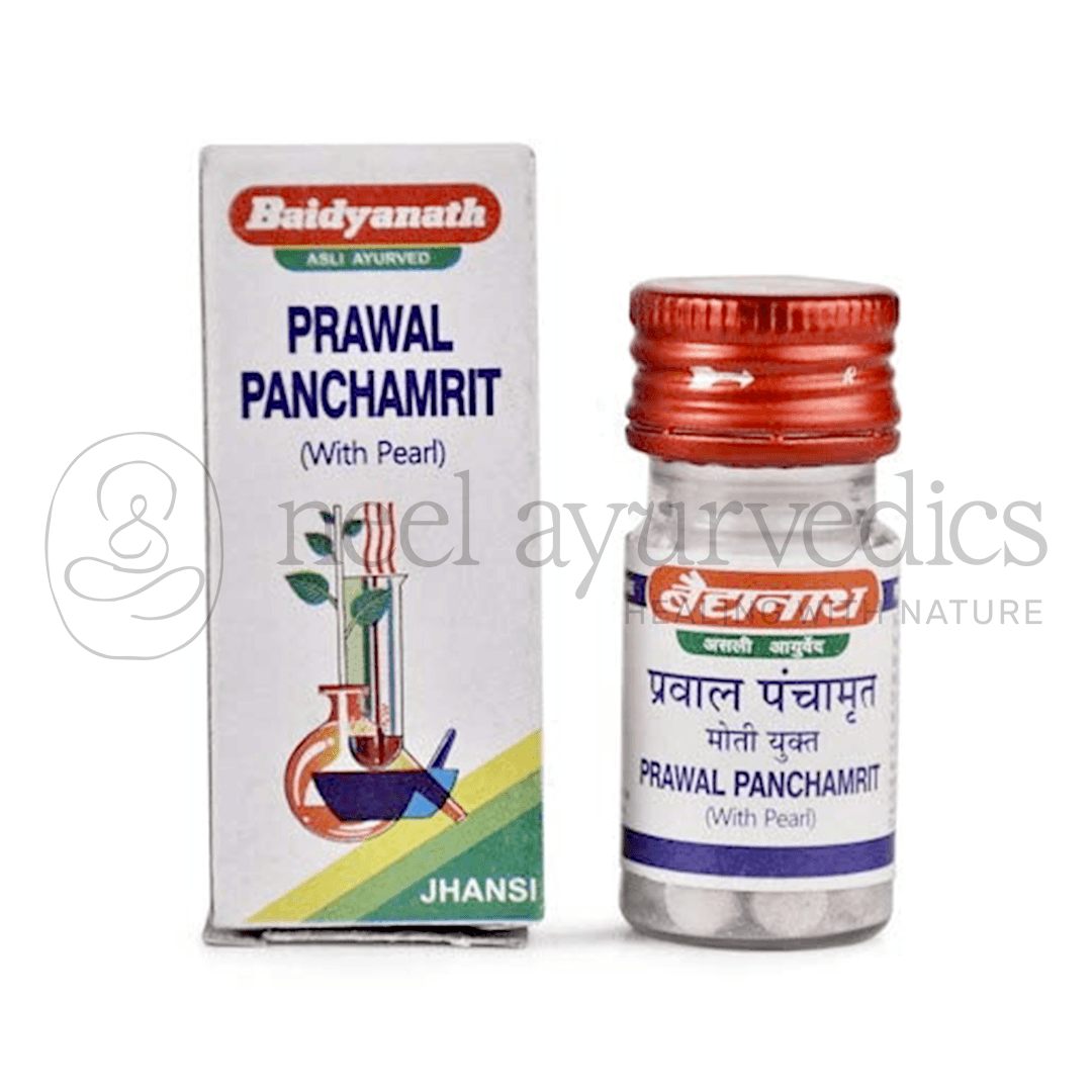 Baidyanath Prawal Panchamrit Ras – Compresse