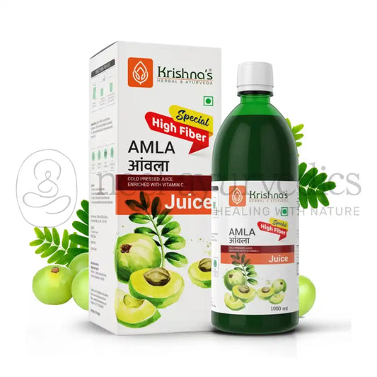 Krishna's  Herbal And Ayurveda Premium Amla High Fiber Juice - 1000 ML