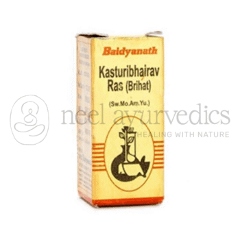 Baidyanath Kasturi Bhairav Ras Br.S.M.A. - 10 Tab