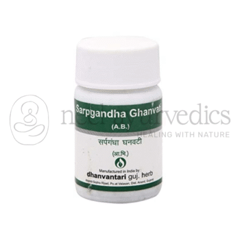 Dhanvantari Sarpagandha Ghanvati Compresse/Grammi - 60 Tab