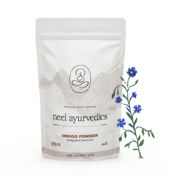 Neel Ayurvedics Indigo / Indigofera tinctoria in polvere - Capelli morbidi e lucenti | Tinta naturale senza sostanze chimiche - 100 GM