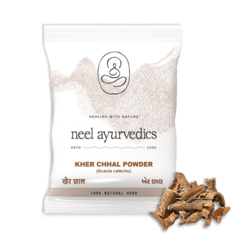 Neel Ayurvedics Corteccia di Kher / Khadira / Acacia Catechu in polvere - 100 GM