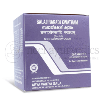 Kottakkal Arya Vaidya Sala Balajirakadi Kwatham ? 100 Tabs