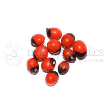 Neel Ayurvedics Red & Black Chanothi | Abrus precatorius | Semi per uso medicinale - 100 GM