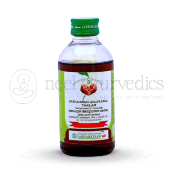 Vaidyaratnam Sathahwadi Anuvasana Thailam - 200 ML