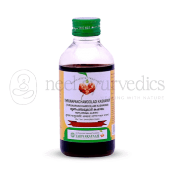 Vaidyaratnam Thrunapanchamooladi Kashayam - 200 ML