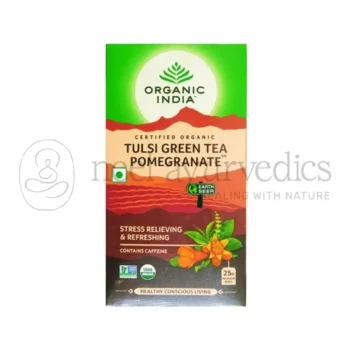 Organic India Tulsi Te Verde Melograno - 25 Tea Bags