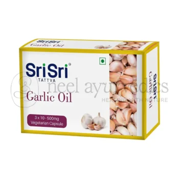 Sri Sri Tattva Capsule di Olio d'Aglio Cardi Strong - 30 Caps