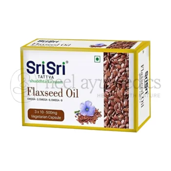 Sri Sri Tattva Capsule di Olio di Semi di Lino Omega 3,6,9 - 30 Caps