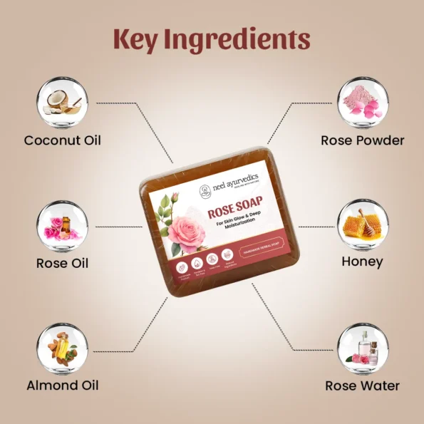 Neel Ayurvedics Sapone alla rosa