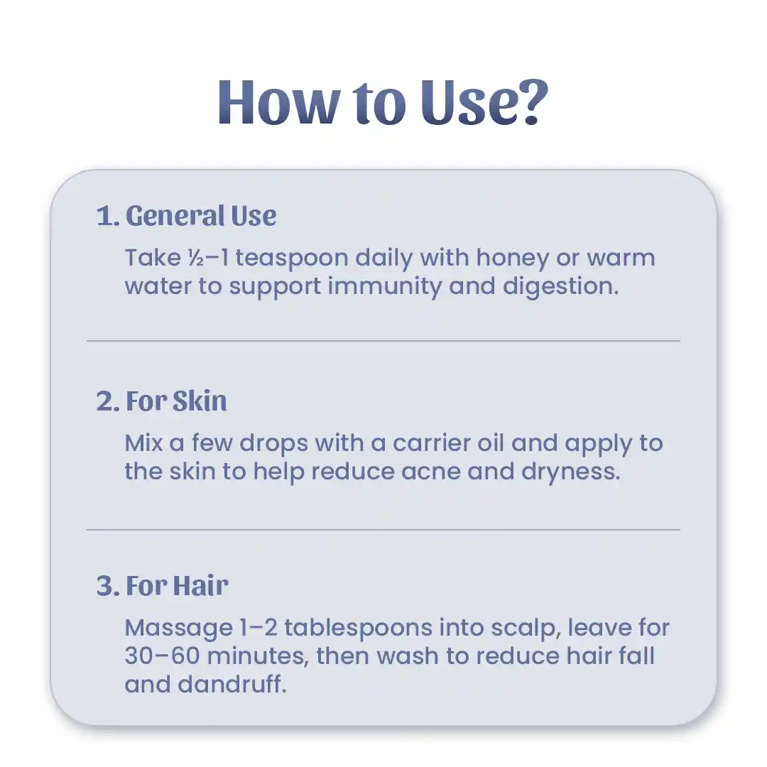 4. how to use Kalonji Oil